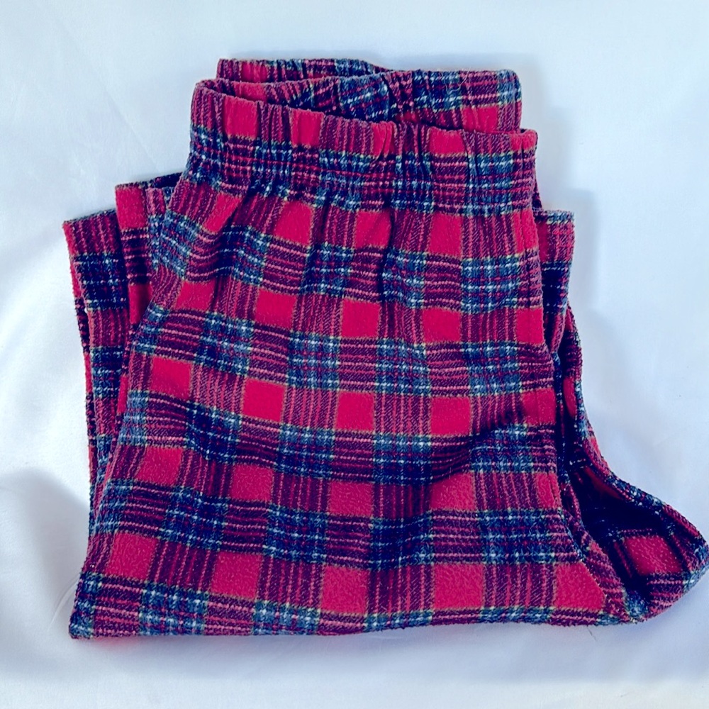 Class Club Gently Worn Pleaded Kids Pajamas Bottom Size 14/16